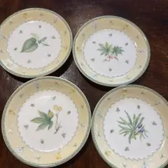 NARUMI 花柄皿 4枚セット