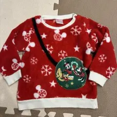 Disney ディズニー トレーナー　フリーストレーナー　90㎝　クリスマス
