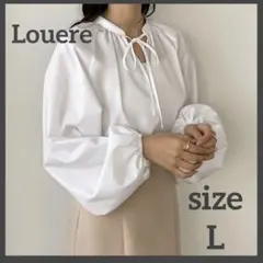 Louere リボンギャザーブラウス