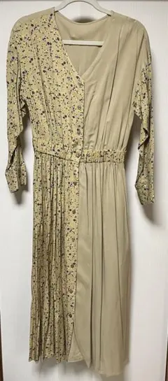 ★お値下げ！AZUL Vネック花柄ロングシャツワンピース