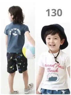 デビロック devilock 半袖ラッシュガード2枚セット　130cm