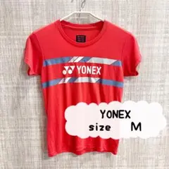 美品 YONEX Tシャツ レディース Mサイズ サーモンピンク ヨネックス
