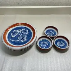 源右衛門窯 染錦 牡丹見込 金彩 銘々皿 豆皿 3組セットのサムネイル
