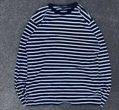 90s old uniqlo 短丈 ボーダー ロンＴ y2k シティーボーイ