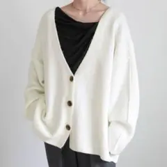 select moca カーディガンホワイトオーバーサイズ