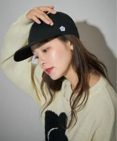 MARY QUANT×PUBLUX キャップ　ブラックのサムネイル