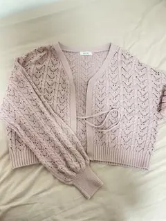 INGNI レース編みカーディガン＆キャミソールセット