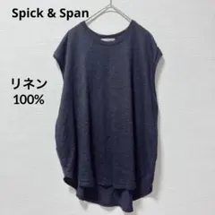 スピック＆スパンSpick and Spanリネンレーヨンクルーネックプルオーバ 