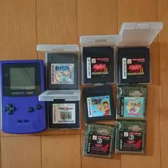ゲームボーイカラー本体、ソフト８枚セット