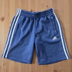 《adidas》アディダス ハーフパンツ ネイビー 3本ライン 150cm