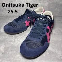 【美品】オニツカタイガー セラーノ スニーカー ネイビー　ピンク　25.5㎝