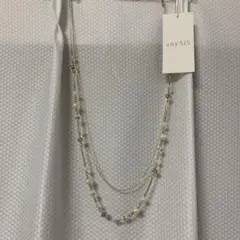 ちー様専用　　any SiS ゴールド パール 2連ネックレス