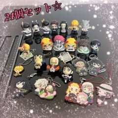鬼滅の刃♡フィギュア♡キーホルダー♡おねむたん♡ガチャガチャ♡24個詰め合わせ