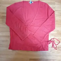 Chilo 赤 ラップスタイル カーディガン Fサイズ