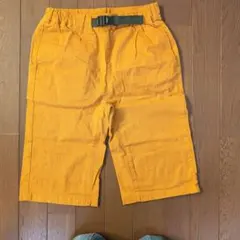 オレンジ コットン 半ズボン ベルト付き