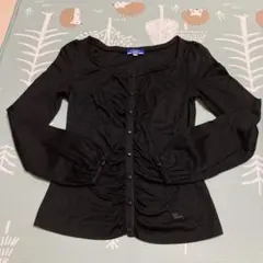 BURBERRY BLUE LABEL ブラック長袖トップス 38