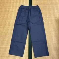 アディダス キッズ デニム風 ワイドパンツ 150 トラックパンツ 3本ラインのサムネイル