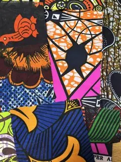 アフリカンプリント　ハギレ　はぎれ　詰め合わせ　セット　コットン　ポリエステル