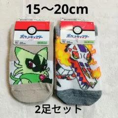 新品タグ付き★ポケモン キッズ 靴下 2足セット 15〜20cm ラウドボーン