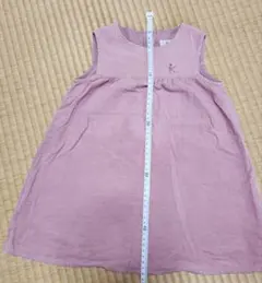 KUMIKYOKU組曲　ピンク コーデュロイ ノースリーブワンピース 100cm