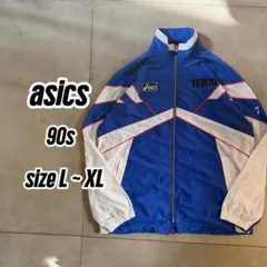 90s asics アシックス トラックジャケット ジャージ 刺繍ロゴ