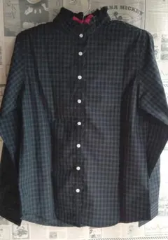 earth music&ecology チェックシャツ／トップス モスグリーン