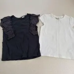 【セット売り】黒白Tシャツ2枚セット 90size