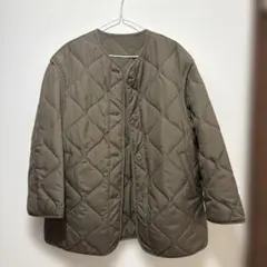 キルティングジャケット カーキ　GU Mサイズ