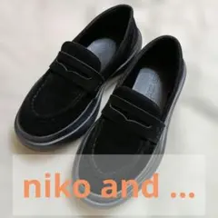 niko and... レディース ローファー ブラックのサムネイル