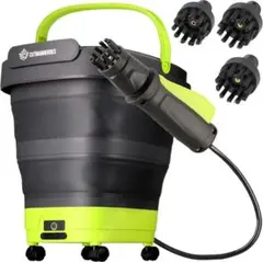 高圧洗浄機 コードレス ポータブル 折りたたみ キャスター付 ブラシ3種 充電式