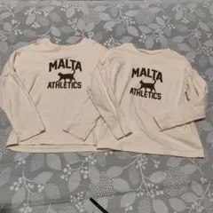 MALTA アスレチック風長袖カットソー 140 2枚セット