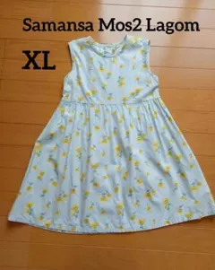Samansa Mos2 Lagomノースリーブワンピース花柄XL 120くらいのサムネイル