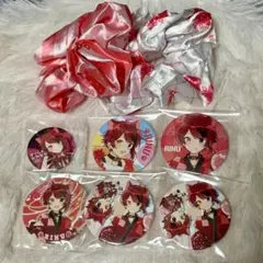 すとぷり 莉犬 缶バッジ・シュシュ セット