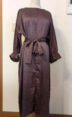 総絞り着物リメイクワンピース