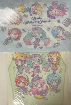 初音ミク 100均 クリアホルダー ドリーミー柄 6人 ミク リン レン ルカ