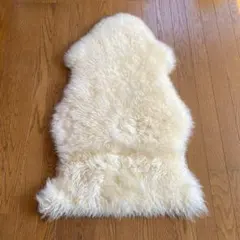 【3枚セット】IKEA 天然羊ムートンラグ ULLERSLEV 55×85cmのサムネイル