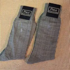 Polo Ralph Lauren グレー チェック柄ソックス