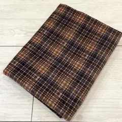 ②ブラウン系　チェック柄　コーデュロイ　生地　布地　秋冬に★