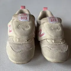 New Balance 313 キッズシューズ クリームピンク13.5cm