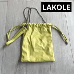 ラコレ♡LAKOLE 2wayショルダーバッグ　イエロー　ミニバッグ　ハンド