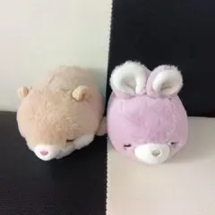 イヌとウサギのぬいぐるみセット