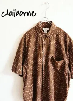 D220325 claiborne 総柄 レトロ 半袖シャツのサムネイル