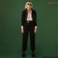 【SeaRoomlynn】ダブルカットチノパンツ/ブラック/タックパンツ/未使用