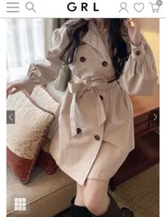 GRL ショート丈 トレンチコート