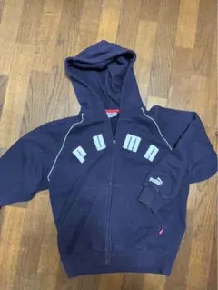 PUMA ネイビー ジップパーカー パーカー レア