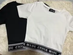 ロゴ入りリブTシャツ 2枚セット 130cm