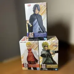 ナルト 忍界造形列伝 サスケ ミナト ナルト フィギュア ３体セット
