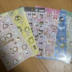 サンリオ 箔押しシール 6枚セット