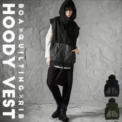 フード付きベスト ダウンベスト