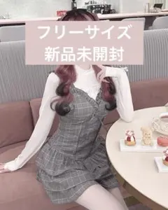 ミシェルマカロン ハニーミュウ オフショルボレロチェックアンサンブルワンピース ミシェルマカロン ハニーミューオフショルボレロチェックアンサンブル